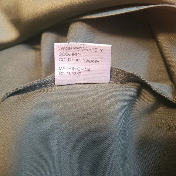 Petal & Pup Size Small Selma One Shoulder Satin Gown Olive Green READ INFO - Picture 12 of 12